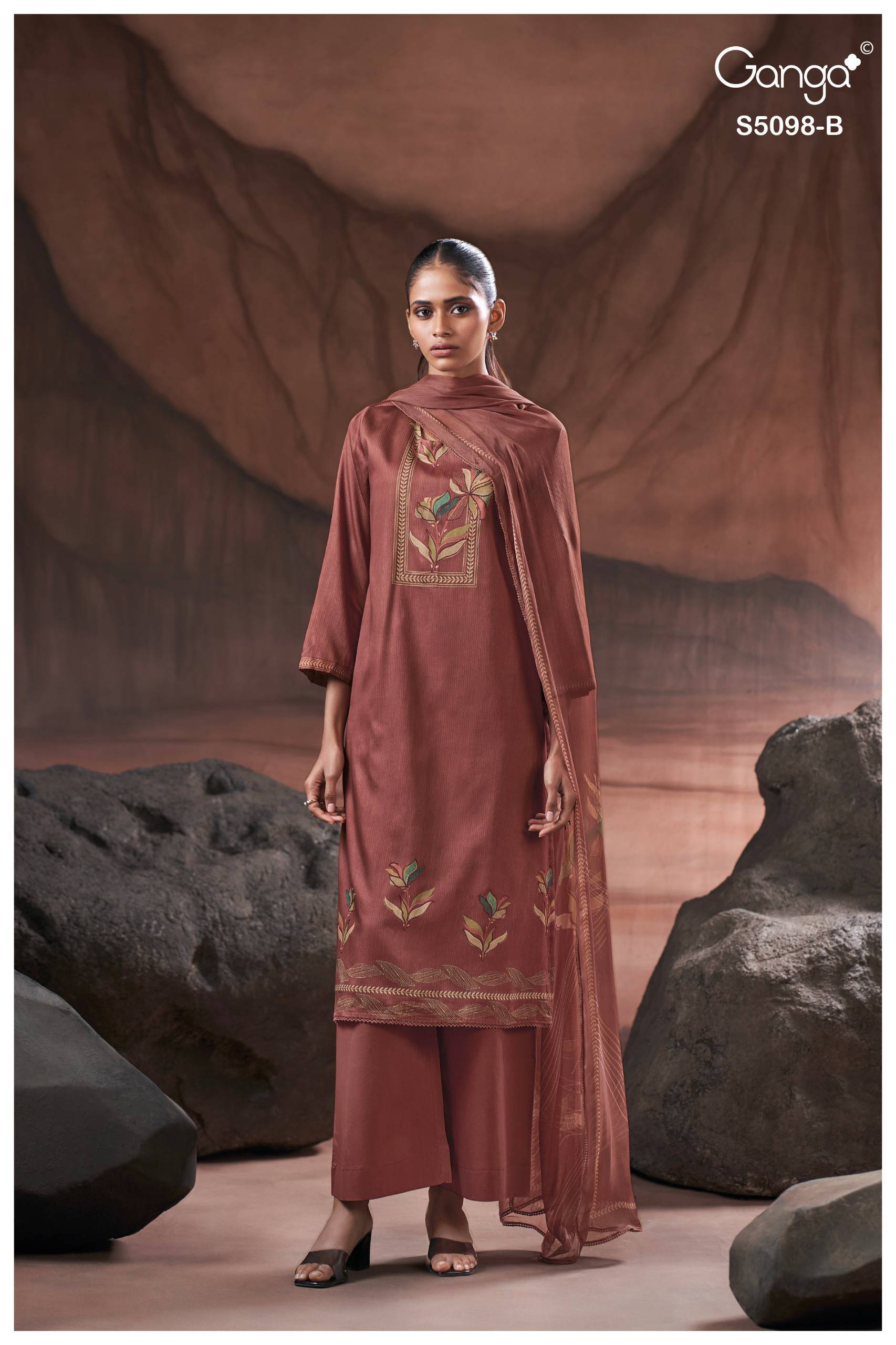 PRIMROSE 5098 SERIES BY GANGA FASHION Beautiful Colourful COTTON SATIN Dresses At Wholesale Price
